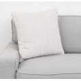 Throw Pillows| allen + roth 18-in x 18-in Cream Faux Linen Indoor Decorative Pillow - CT36404