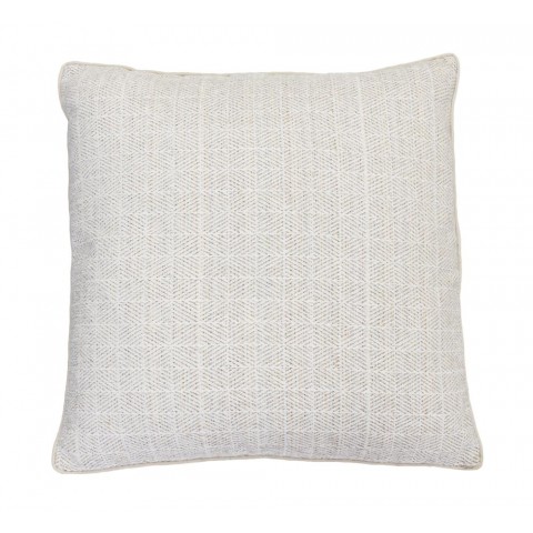 Throw Pillows| allen + roth 18-in x 18-in Cream Faux Linen Indoor Decorative Pillow - CT36404