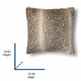 Throw Pillows| allen + roth Antelope 19-1/2-in x 19-1/2-in Natural 100% Polyester Indoor Decorative Pillow - OQ77877