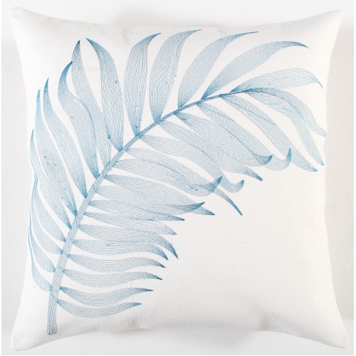 Throw Pillows| allen + roth Palm 20-in x 20-in Light Cotton Indoor Decorative Pillow - IK87079