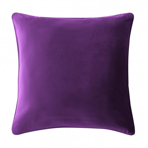 Throw Pillows| Brielle Home 18-in x 18-in Purple Velvet Indoor Decorative Pillow - WT44608