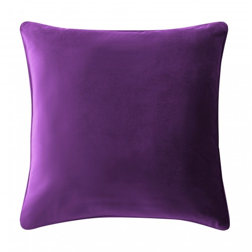 Throw Pillows| Brielle Home 18-in x 18-in Purple Velvet Indoor Decorative Pillow - WT44608