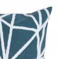 Throw Pillows| Decor Therapy Thro by Marlo Lorenz 18-in x 18-in Deep Teal Woven Polyester Blend Indoor Decorative Pillow - MB34592