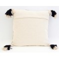 Throw Pillows| Decor Therapy Thro by Marlo Lorenz 20-in x 20-in Jet Black Woven Cotton Blend Indoor Decorative Pillow - BS46352