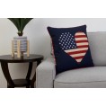 Throw Pillows| Decor Therapy Thro by Marlo Lorenz 20-in x 20-in Natural Red Blue Woven Polyester Indoor Decorative Pillow - DP35977