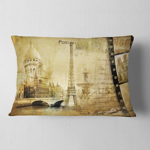 Throw Pillows| Designart 12-in x 20-in Brown Polyester Indoor Decorative Pillow - AN74098