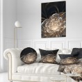 Throw Pillows| Designart 12-in x 20-in Gold Polyester Indoor Decorative Pillow - VD23617