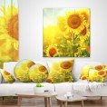 Throw Pillows| Designart 12-in x 20-in Yellow Polyester Indoor Decorative Pillow - YO09678