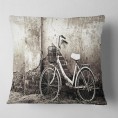 Throw Pillows| Designart 16-in x 16-in Black Polyester Indoor Decorative Pillow - CV69317