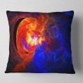 Throw Pillows| Designart 16-in x 16-in Blue Polyester Indoor Decorative Pillow - AG92621