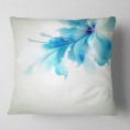 Throw Pillows| Designart 16-in x 16-in Blue Polyester Indoor Decorative Pillow - EQ36155