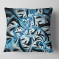 Throw Pillows| Designart 16-in x 16-in Blue Polyester Indoor Decorative Pillow - GT29309