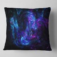 Throw Pillows| Designart 16-in x 16-in Blue Polyester Indoor Decorative Pillow - MX13267