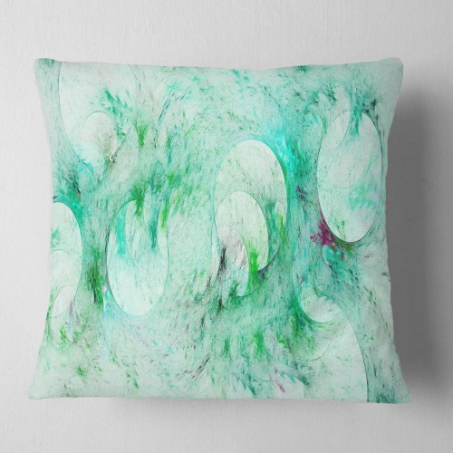 Throw Pillows| Designart 16-in x 16-in Green Polyester Indoor Decorative Pillow - SU95290