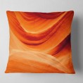 Throw Pillows| Designart 16-in x 16-in Orange Polyester Indoor Decorative Pillow - II85073