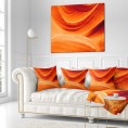Throw Pillows| Designart 16-in x 16-in Orange Polyester Indoor Decorative Pillow - II85073
