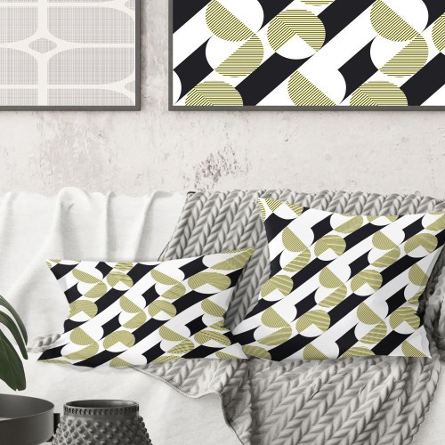 Throw Pillows| Designart 18-in x 18-in Black Polyester Indoor Decorative Pillow - QK36174