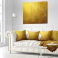 Throw Pillows| Designart 18-in x 18-in Gold Polyester Indoor Decorative Pillow - AQ34997