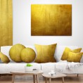Throw Pillows| Designart 18-in x 18-in Gold Polyester Indoor Decorative Pillow - AQ34997