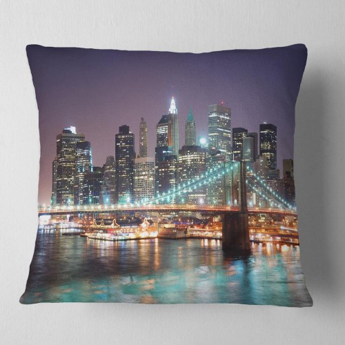 Throw Pillows| Designart 18-in x 18-in Multiple Colors Polyester Indoor Decorative Pillow - MV98354