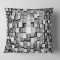 Throw Pillows| Designart 18-in x 18-in Silver Polyester Indoor Decorative Pillow - PD30562