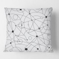 Throw Pillows| Designart 18-in x 18-in White Polyester Indoor Decorative Pillow - KG46046