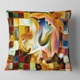 Throw Pillows| Designart 18-in x 18-in Yellow Polyester Indoor Decorative Pillow - QC22754