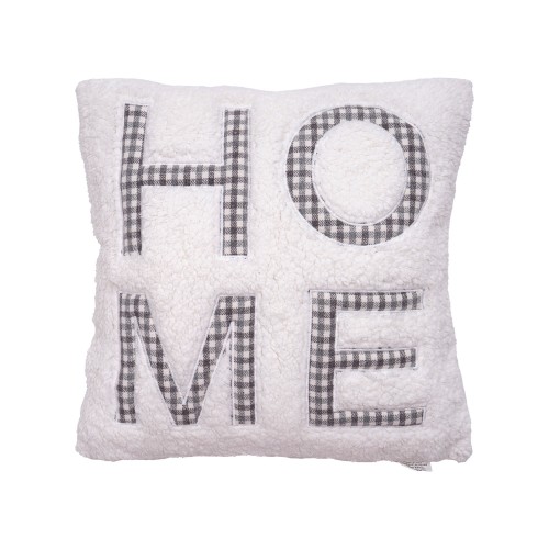 Throw Pillows| EVERGRACE Brenner 18-in x 18-in White Polyester Indoor Decorative Pillow - AL94901