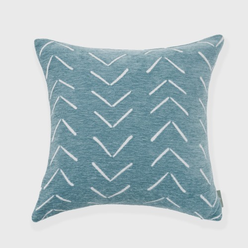 Throw Pillows| FRESHMINT Synovve 18-in x 18-in Beryl Green 80% Polyester 20% Recycled Cotton Indoor Decorative Pillow - VH64110