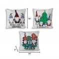 Throw Pillows| Gerson International Gnome Pillows 2-Piece 16-in x 16-in Multicolor Cotton Indoor Decorative Pillow - QN47716