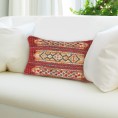 Throw Pillows| Liora Manne Marina 12-in x 18-in Red Tribal Stripe Indoor Decorative Pillow - BT75749