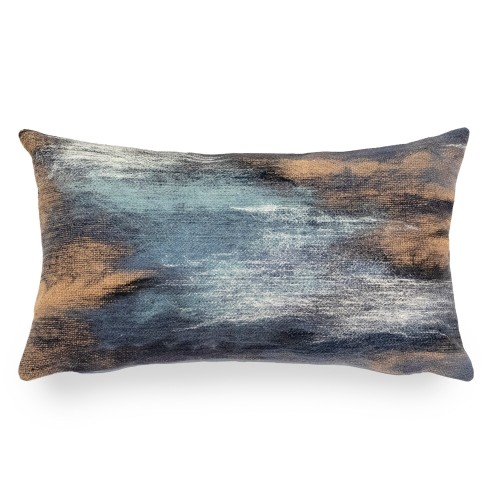Throw Pillows| Liora Manne Visions I 12-in x 20-in Denim Vista Indoor Decorative Pillow - GU27457