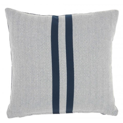 Throw Pillows| Mina Victory Lifestyles 18-in x 18-in Blue 100% Cotton Indoor Decorative Pillow - AG67905