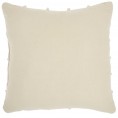Throw Pillows| Mina Victory Lifestyles 18-in x 18-in Off-white 100% Cotton Indoor Decorative Pillow - NF05791