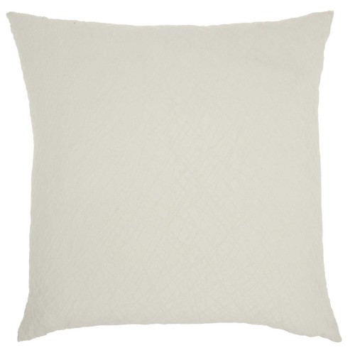 Throw Pillows| Mina Victory Lifestyles 24-in x 24-in Off-white 100% Polyester Indoor Decorative Pillow - AF50122