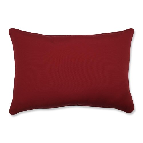 Throw Pillows| Pillow Perfect 2-Piece 16-1/2-in x 24-1/2-in Red Polyester Indoor Decorative Pillow - PV69079