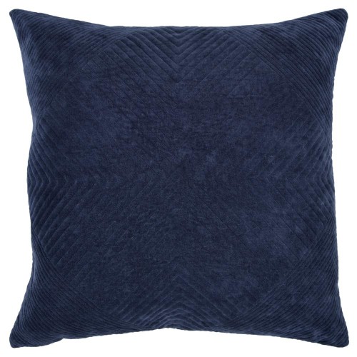 Throw Pillows| Rizzy Home Donny Osmond 20-in x 20-in Navy 100% Cotton Indoor Decorative Pillow - YO54389