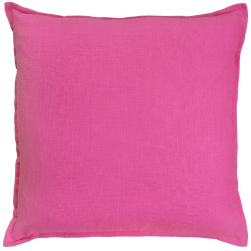 Throw Pillows| Rizzy Home Poly filled pillow 20-in x 20-in Hot Pink 100% Cotton Indoor Decorative Pillow - MT33959
