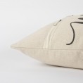 Throw Pillows| Rizzy Home Poly filled pillow 20-in x 20-in Natural 100% Cotton Indoor Decorative Pillow - EC91535