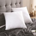 Throw Pillows| Swift Home Cotton Blend Pillow Insert 16-in x 16-in White 6D Polyester Fiber Filling Indoor Decorative Insert - HI03848