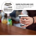 2022 Graduation Party Tableware Set: Happy Graduation Banner Food Paper Plates Water Drinks Cups Napkins Tablecloth Supplies