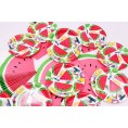 AMZPTBOY Watermelon Party Supplies,Watermelon Cake Plates Napkins and Plastic Table cover,Tablecloth Perfect for Kid's Birthday Party Decorations and Baby Shower Disposable Tableware20 Guest