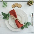 BalsaCircle 10 pcs 17-Inch Burnt Orange Polyester Table Napkins Reusable Washable Wedding Party Dinner Linens Tableware Supplies