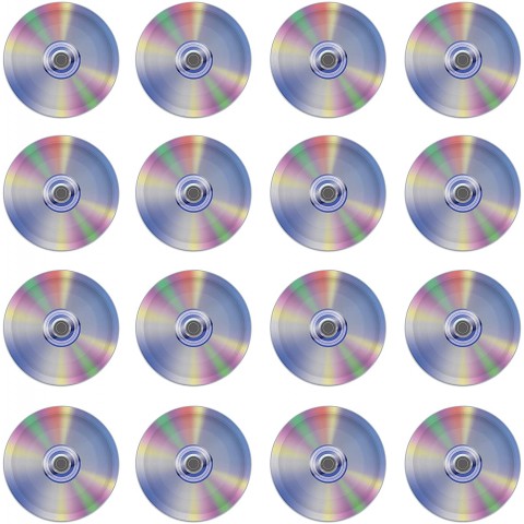 Beistle CD Disposable Paper Plates 16 Piece – 1990’s Retro Tableware Party Supplies for 90’s Theme Birthdays 9" Multicolored