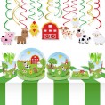 CC HOME Farm Animal Birthday Party Supplies-Serves 16-Include 7” Plates ,9”Plates ,Cups,Napkins for Baby Shower,Birthday Party Wedding Party Decorations