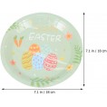 Easter Bunny Paper Plate Green: 32Pcs Dessert Paper Plate Spring Paper Plates Tableware for Birthday Wedding Party