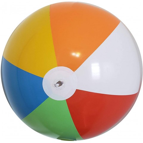 Giant 6 Foot Inflatable Beach Ball Pool Ball Beach Summer Parties and Gifts | 1 Giant Jumbo Blow up Rainbow Color Beach Balls 72 Inches Tall