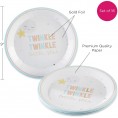Kate Aspen Twinkle Twinkle 9 in. Premium Decorative Paper Plates | Party Supplies Set of 16 28574NA