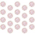 LUOZZY 20pcs 7 Inches Paper Plates Fruit Party Tableware Creative Paper Plate Party Supplies for Home Strawberry Pattern