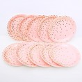 Newmind 10pcs Gold Spots Paper Party Set Plates Wedding Birthday Party Tableware